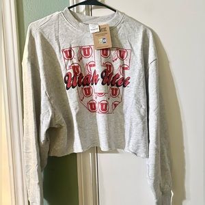 Vs pink crop sweater